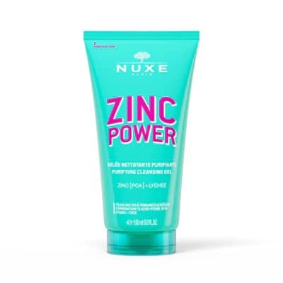 nuxe zinc power gelee nettoyante purifiante 150ml