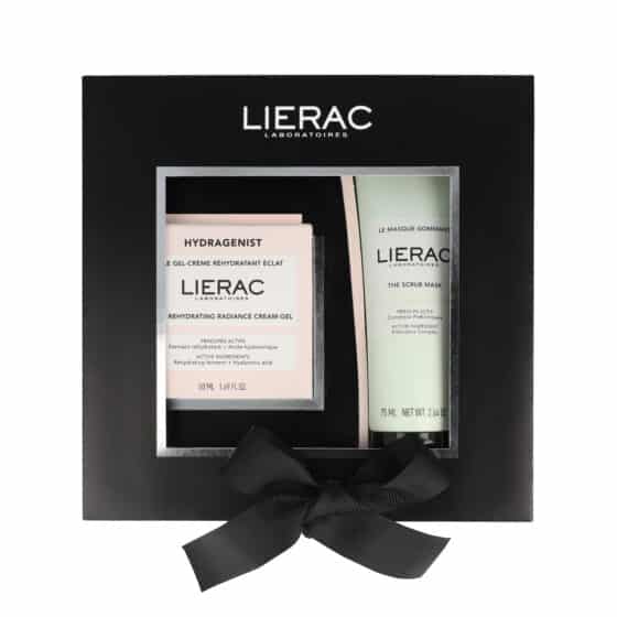 lierac coffret noËl gel crÈme hydratation Éclat + masque gommant