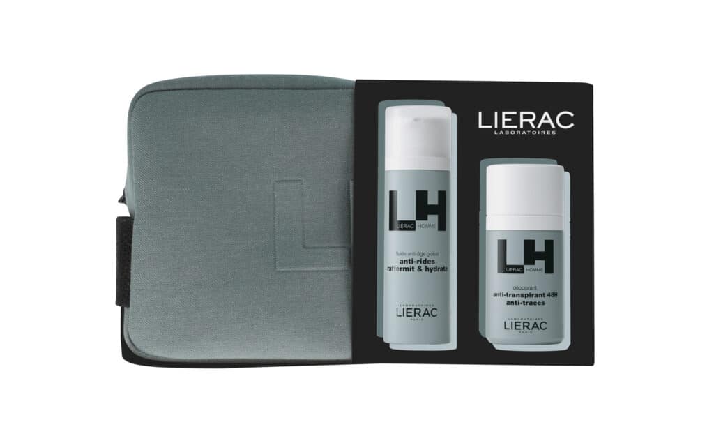 lierac homme coffret noël fluide anti age global + déodorant