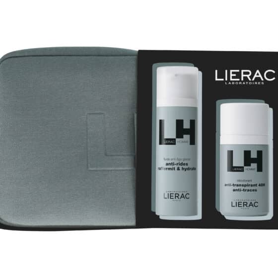 lierac homme coffret noël fluide anti age global + déodorant