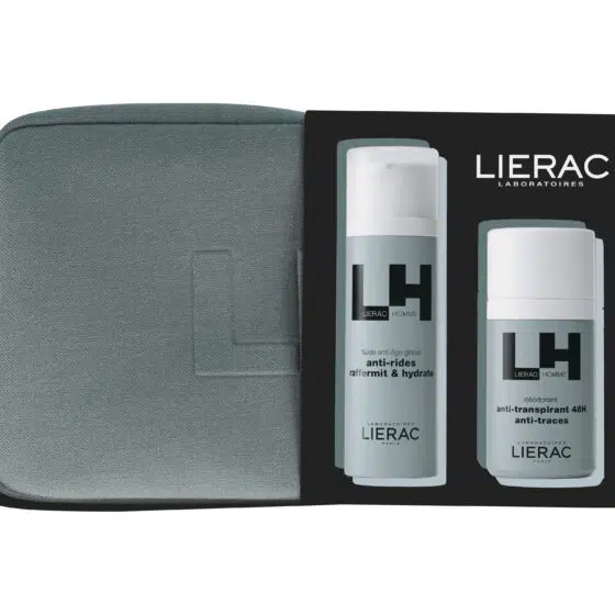 lierac homme coffret noël fluide anti age global + déodorant