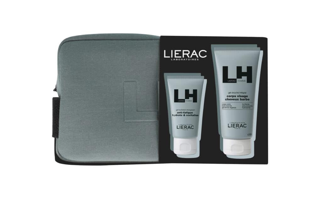 lierac homme coffret noël gel hydratant energisant + gel douche