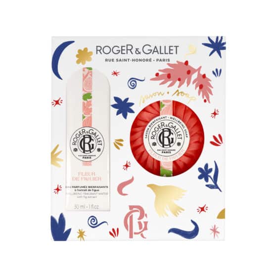 roger & gallet coffret noËl eau parfumÉe fleur de figuier + savon