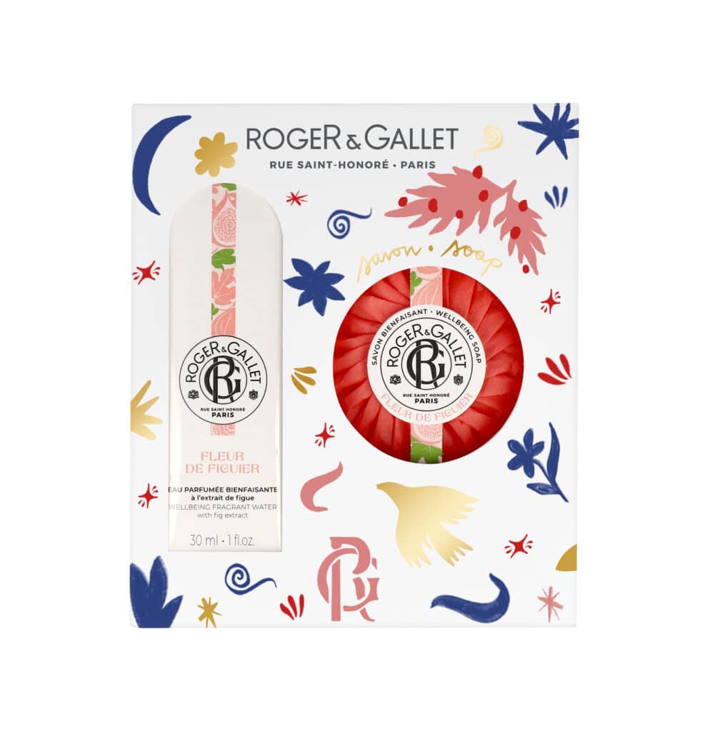 roger & gallet coffret noËl eau parfumÉe fleur de figuier + savon