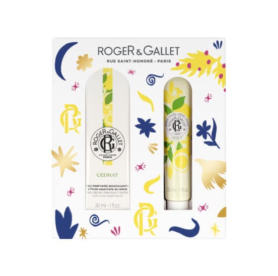 roger & gallet coffret noËl eau parfumÉe cedrat 30ml + crÈme mains 30ml