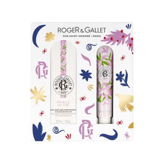 roger & gallet coffret noËl eau parfumÉe feulle de thÉ 30ml + crÈme mains 30ml