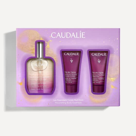 caudalie coffret noËl les essentiels corps nutrition